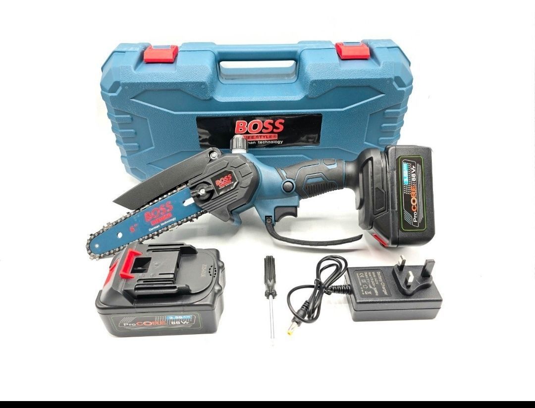 اره زنجیری شارژی ۱۵ سانت باتری بزرگ کیفی باس مدل Ch15_B